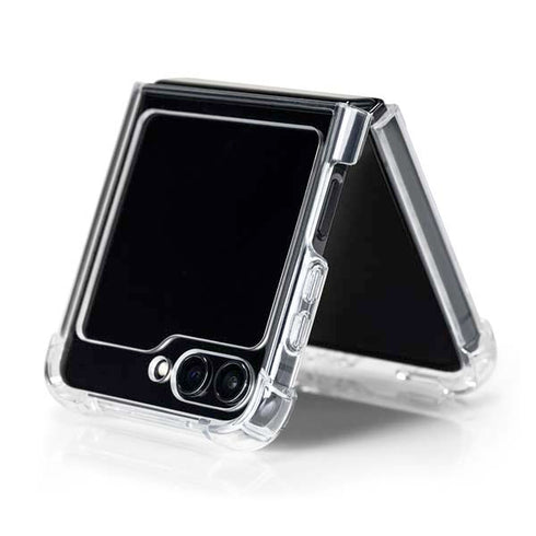Syria Flag Distressed Galaxy Z Flip5 5G Clear Case